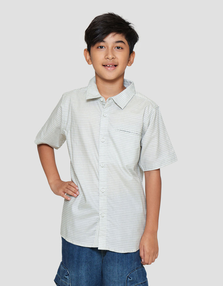 Nevada Stripes Pocket Kemeja Anak Laki-laki