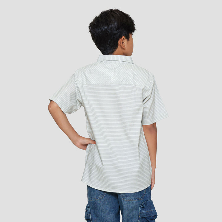 Nevada Stripes Pocket Kemeja Anak Laki-laki