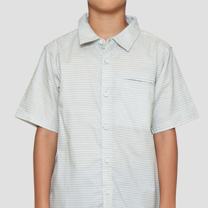 Nevada Stripes Pocket Kemeja Anak Laki-laki