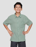 Nevada Woven Casual Solid Kemeja Anak Laki-laki