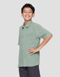 Nevada Woven Casual Solid Kemeja Anak Laki-laki