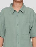 Nevada Woven Casual Solid Kemeja Anak Laki-laki