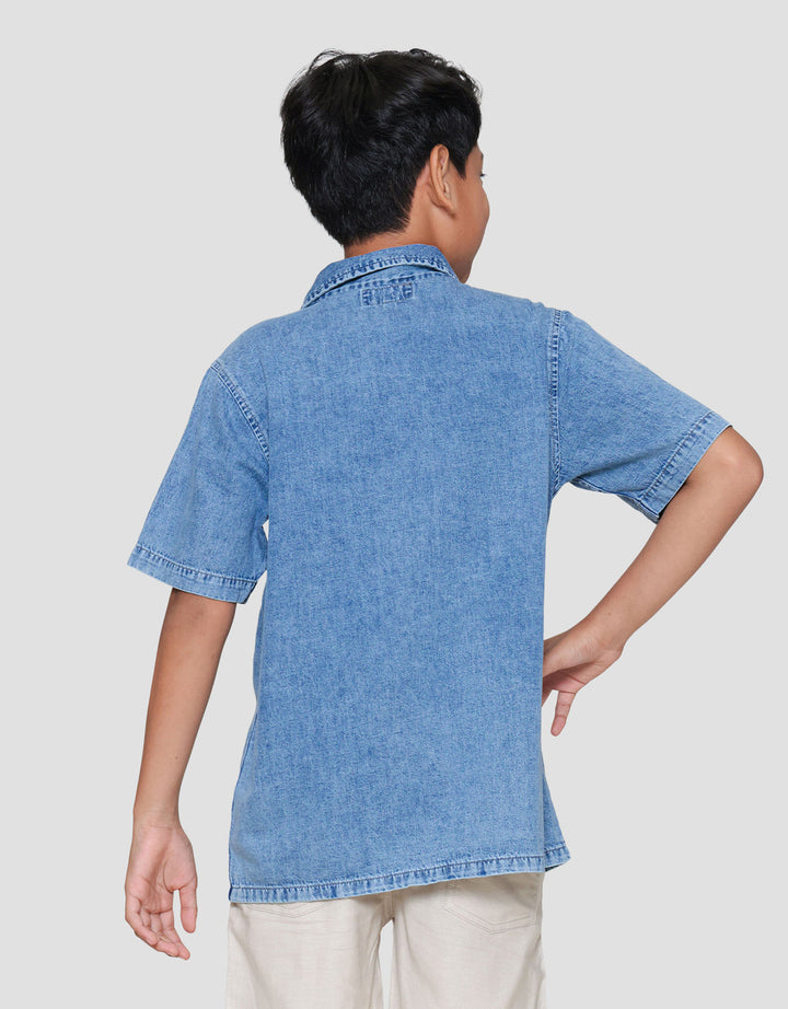 Nevada Embro Nyc Kemeja Denim Anak Laki-laki