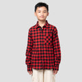 Nevada Checkered Corduroy Kemeja Anak Laki-laki