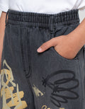 Nevada Relaxed Grafitti Celana Denim Anak Laki-laki