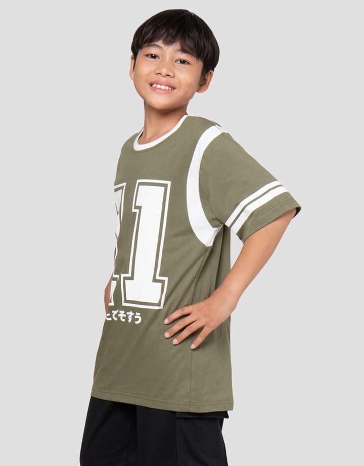 Nevada Cut N Sewn Print Number Kaos Anak Laki-laki