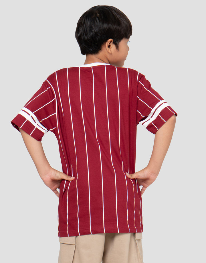 Nevada Full Print Stripes Print Kaos Anak Laki-laki