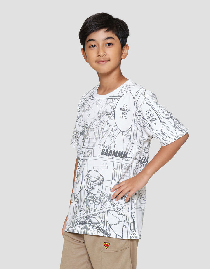 Nevada Print Comic Anime Kaos Anak Laki-laki