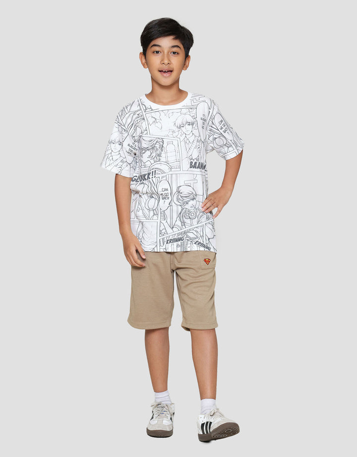 Nevada Print Comic Anime Kaos Anak Laki-laki