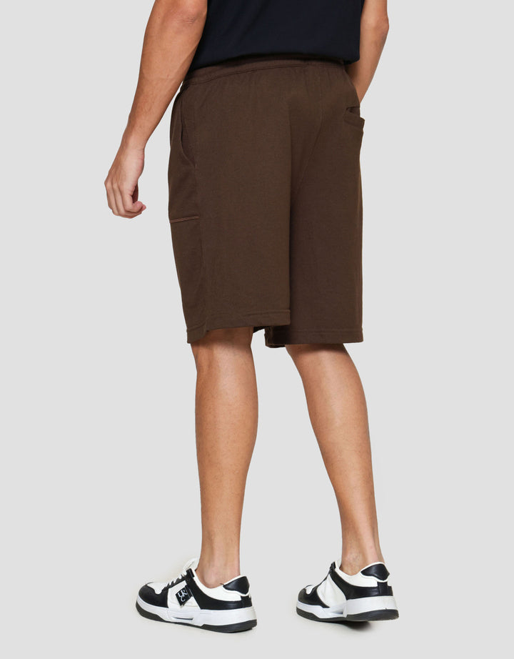 Nevada Knit Basic Patch Pocket Overlock Celana Pendek Pria