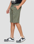 Nevada Knit Basic Patch Pocket Overlock Celana Pendek Pria
