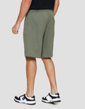 Nevada Knit Basic Patch Pocket Overlock Celana Pendek Pria
