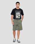 Nevada Knit Basic Patch Pocket Overlock Celana Pendek Pria
