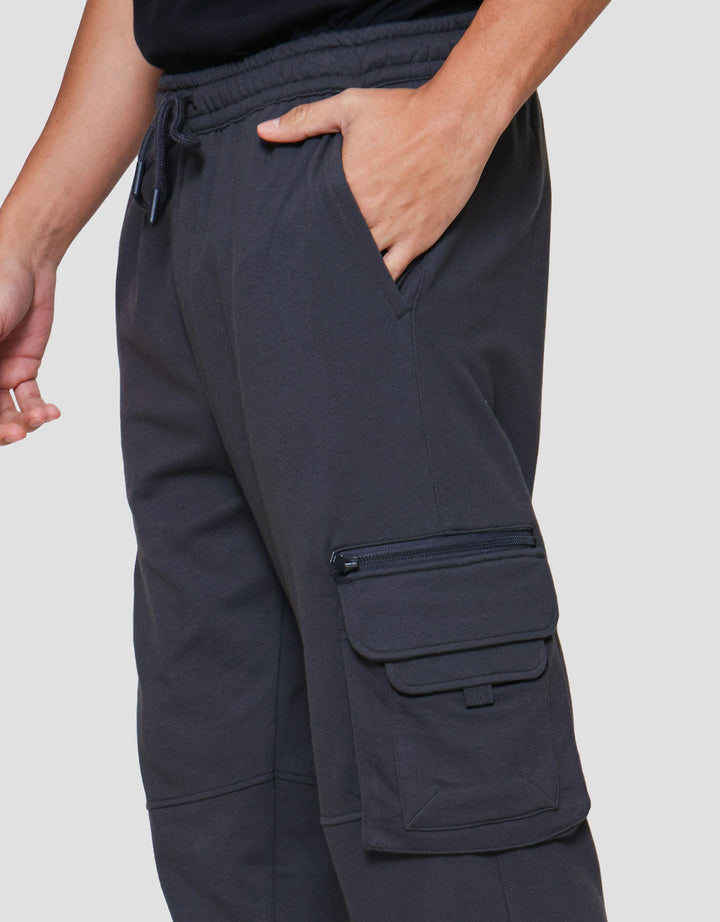 Nevada Knit Many Pockets Celana Cargo Pria