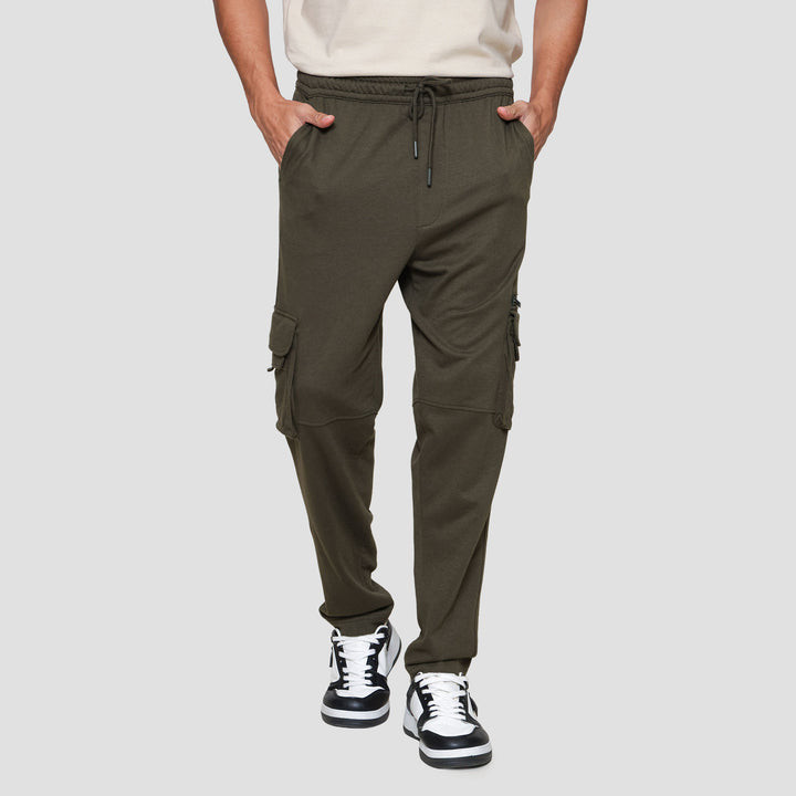 Nevada Knit Many Pockets Celana Cargo Pria