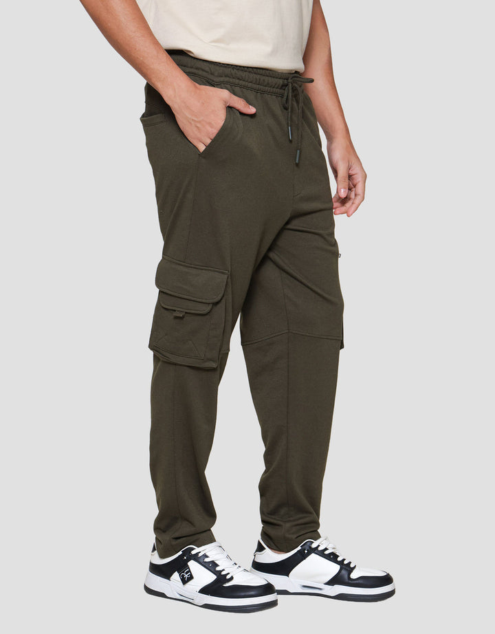 Nevada Knit Many Pockets Celana Cargo Pria