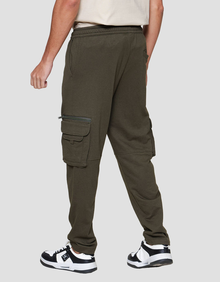 Nevada Knit Many Pockets Celana Cargo Pria