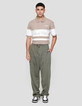 Nevada Knit Baggy Fit Front Darts Celana Jogger Pria