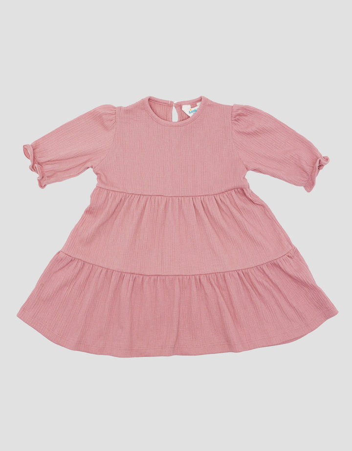 Little M Textured Cringcle Dress Bayi