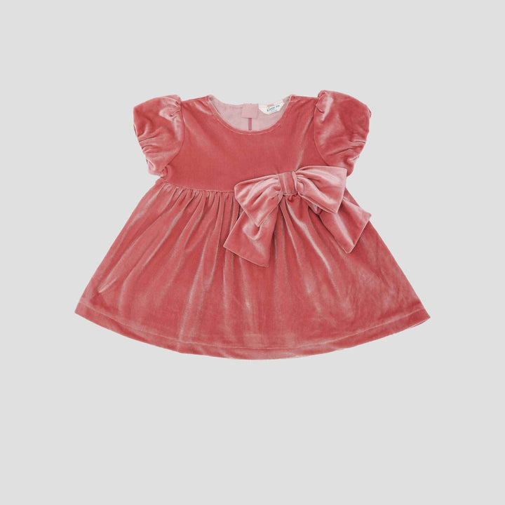 Little M Party Woven Velvet Midi Dress Bayi