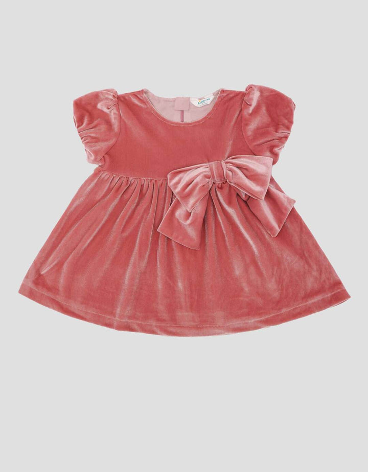 Little M Party Woven Velvet Midi Dress Bayi