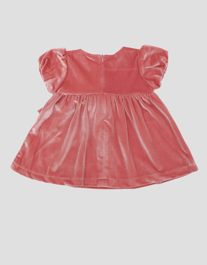 Little M Party Woven Velvet Midi Dress Bayi