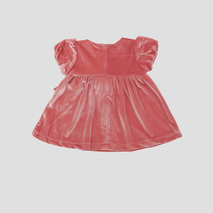 Little M Party Woven Velvet Midi Dress Bayi