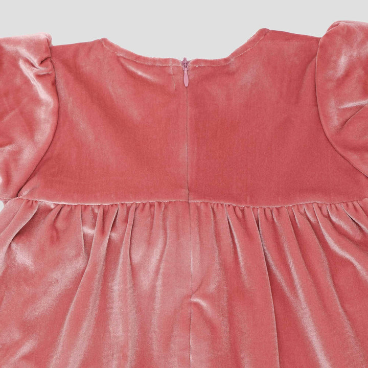 Little M Party Woven Velvet Midi Dress Bayi