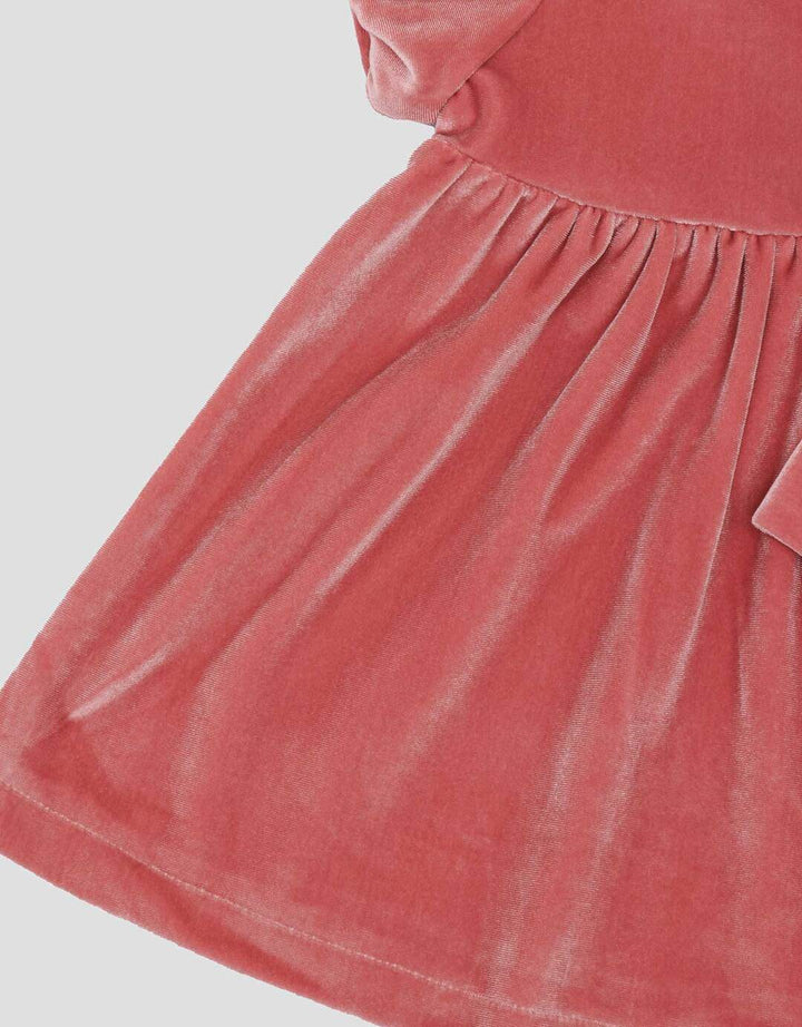 Little M Party Woven Velvet Midi Dress Bayi