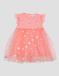 Little M Sequin Heart Dress Bayi