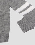 Little M Rajut List Dua Putih Sweater Bayi