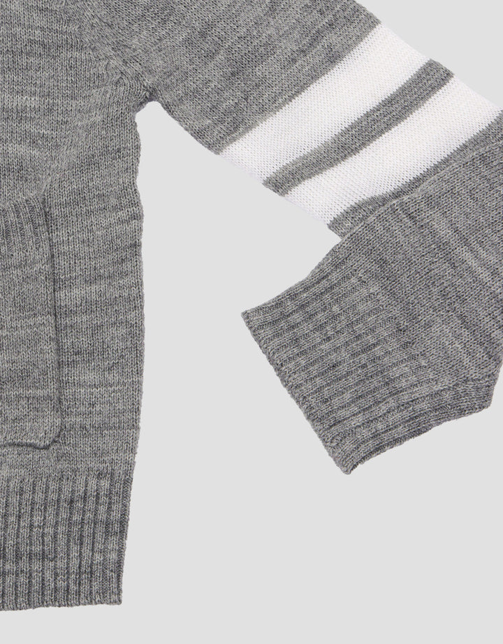 Little M Rajut List Dua Putih Sweater Bayi