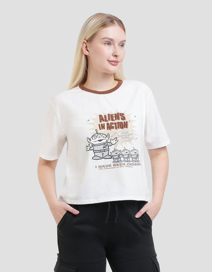 Disney Boxy Print Toy Story Alien Kaos Wanita