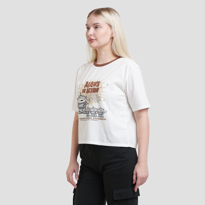 Disney Boxy Print Toy Story Alien Kaos Wanita