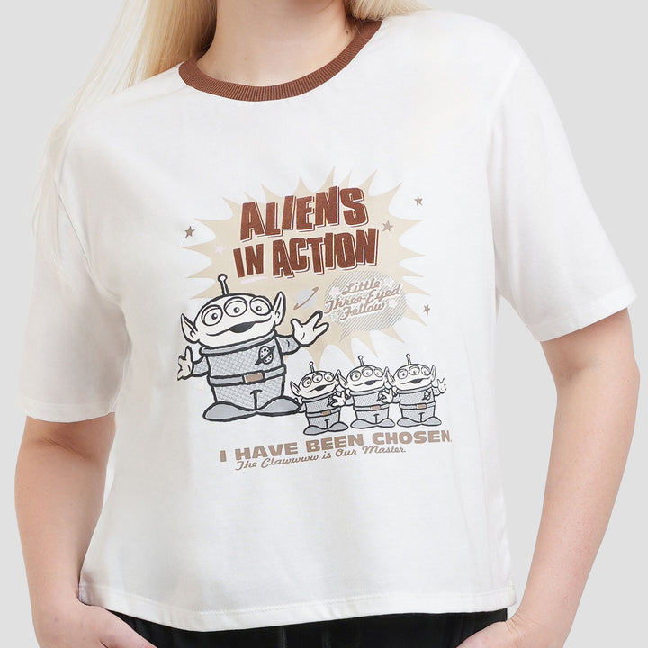Disney Boxy Print Toy Story Alien Kaos Wanita