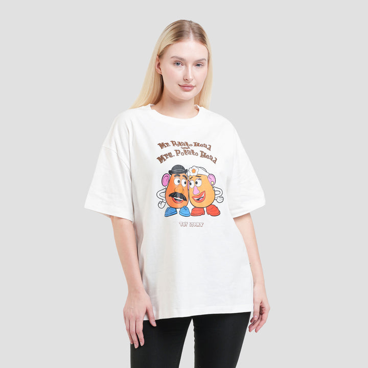 Disney Oversize Print Toy Story Mr Potato Kaos Wanita