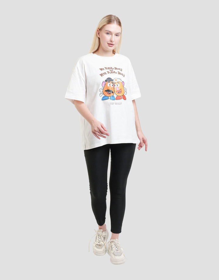 Disney Oversize Print Toy Story Mr Potato Kaos Wanita