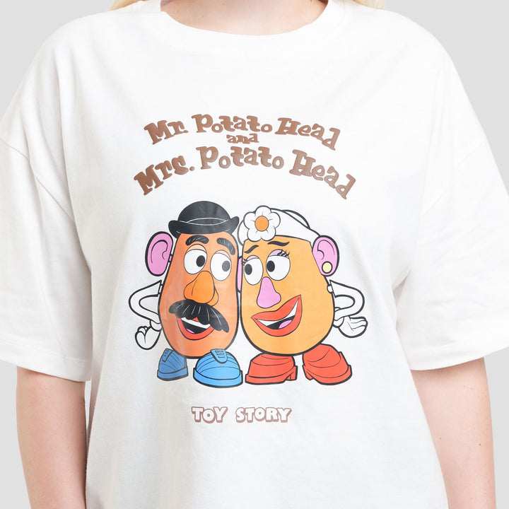 Disney Oversize Print Toy Story Mr Potato Kaos Wanita