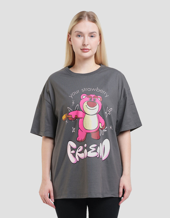 Disney Print Toy Story Lotso Kaos Oversize Wanita