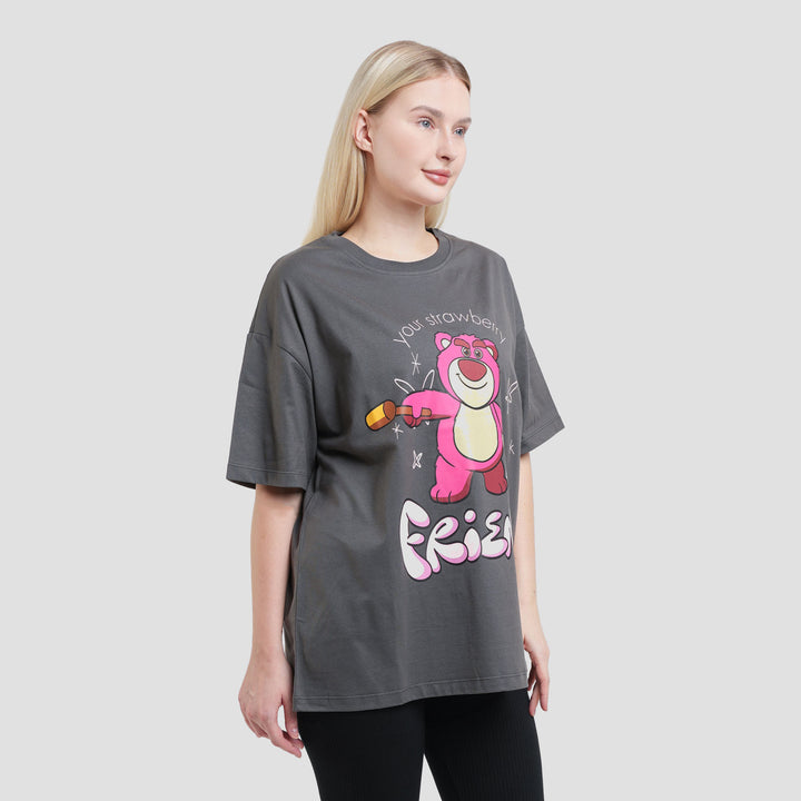 Disney Print Toy Story Lotso Kaos Oversize Wanita