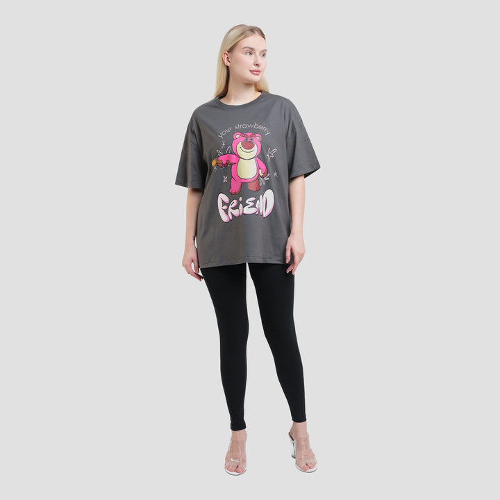 Disney Print Toy Story Lotso Kaos Oversize Wanita