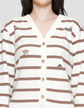 Disney Stripe Print Toy Story Cardigan Wanita