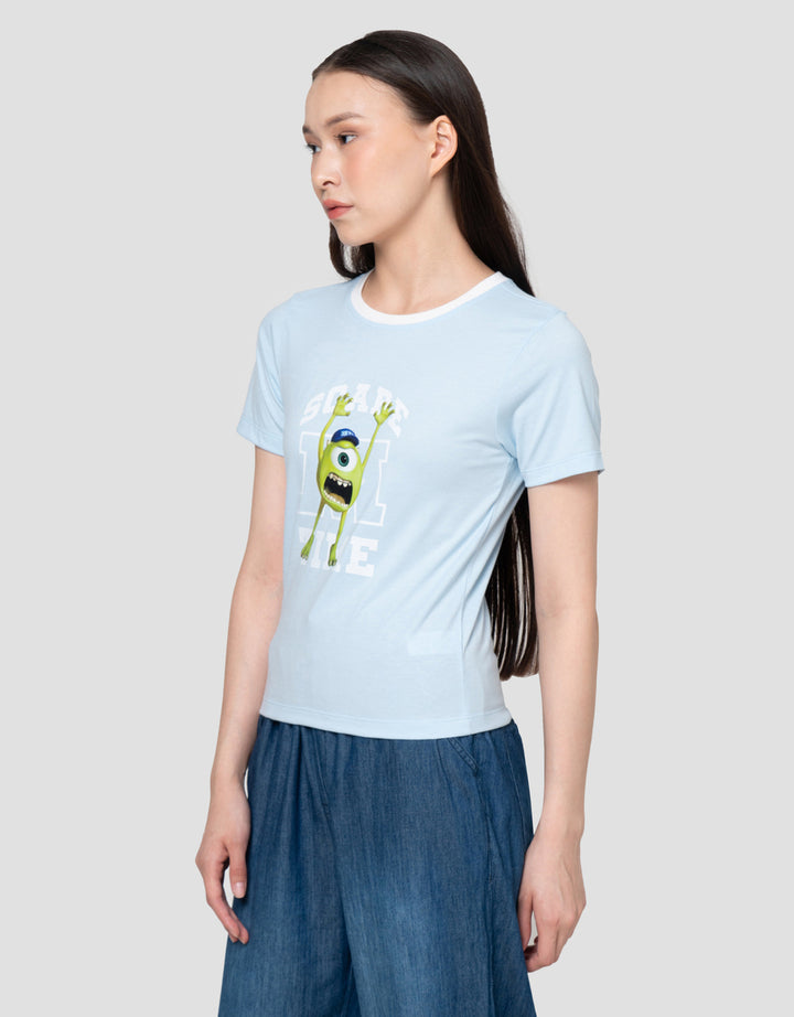 Disney Baby Tee 2 Spandex Print Monster Inc Kaos Wanita