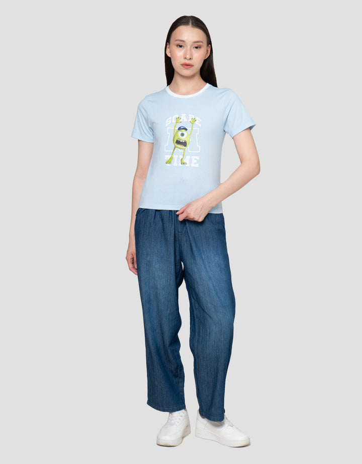 Disney Baby Tee 2 Spandex Print Monster Inc Kaos Wanita