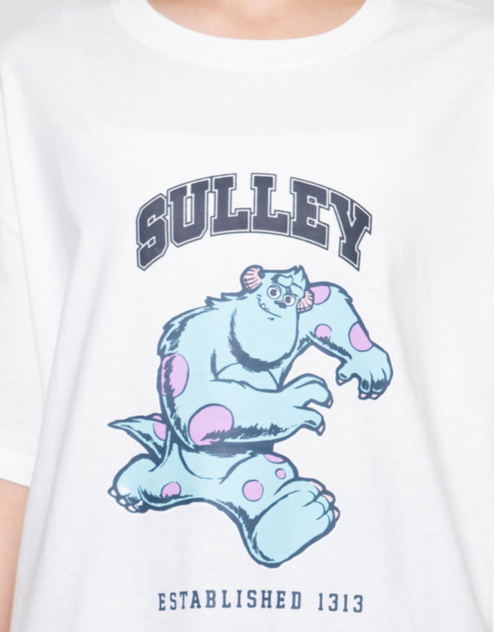 Disney Print Monster Kaos Oversize Wanita