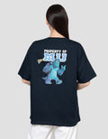 Disney Print Monster Kaos Lengan Pnedek Oversize Wanita