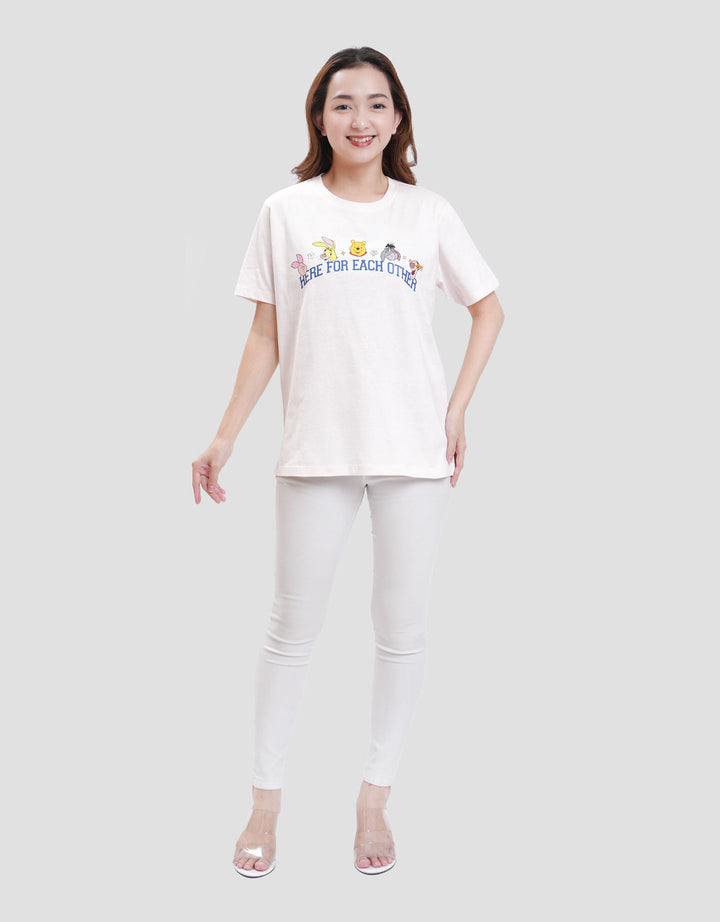 Disney Reguler Print Winnie The Pooh Kaos Wanita