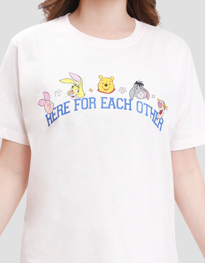Disney Reguler Print Winnie The Pooh Kaos Wanita