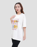 Disney Print Winnie The Pooh Kaos Oversize Wanita