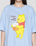Disney Print Winnie The Pooh Kaos Oversize Wanita